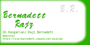 bernadett rajz business card